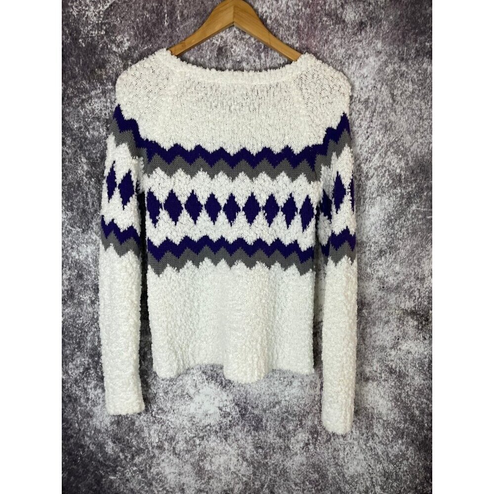 Arizona Sweater Womens M Christmas Vintage Fair Isle Knit Pullover Snow Ski Warm - Picture 4 of 14